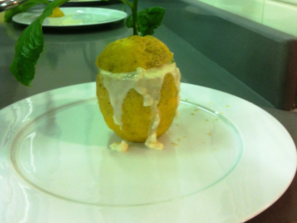 Risotto limone zucchine e gamberi